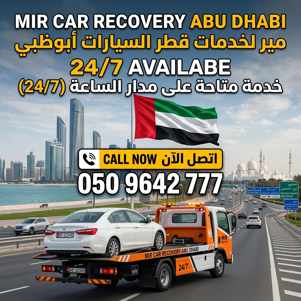 24/7 Desert Car Recovery Abu Dhabi | Off-Road Winch Pull Out Car recovery abu dhabi