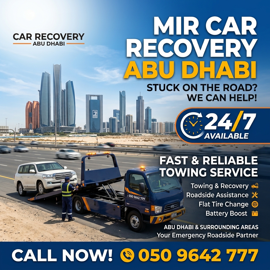 24/7 Desert Car Recovery Abu Dhabi | Off-Road Winch Pull Out Abu Dhabi Car Recovery